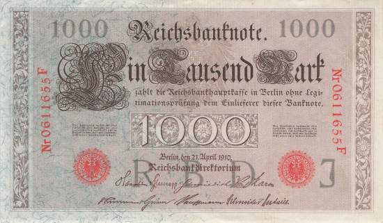 1000 Mark 1910 ro.45c J/F